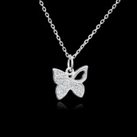 Colgante Mariposa Circonitas de Plata | Elegancia Animal