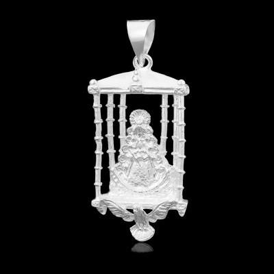 Colgante Procesión de la Virgen del Rocío en Plata | La Joya de Plata