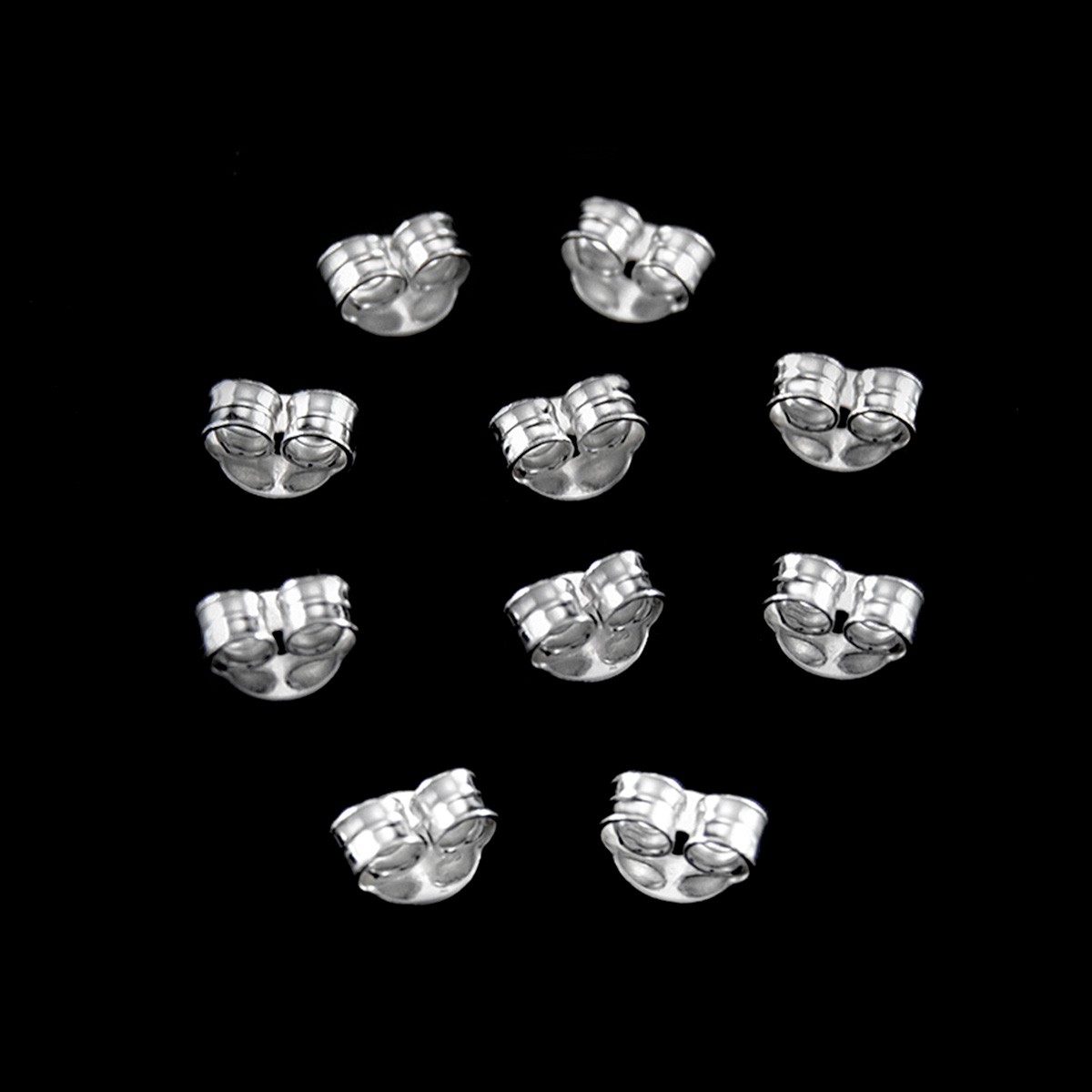 Presiones de Plata de Ley para Pendientes - Cinco Pares