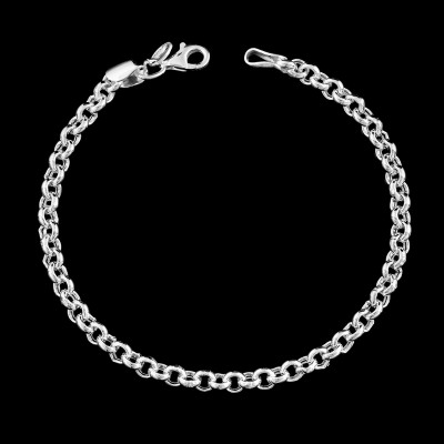 Pulsera Rolo de Plata de Ley 4mm | Joyería La Joya de Plata