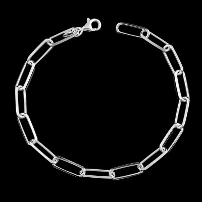 Pulsera Plata Eslabones Grandes fabricada en Plata de Ley