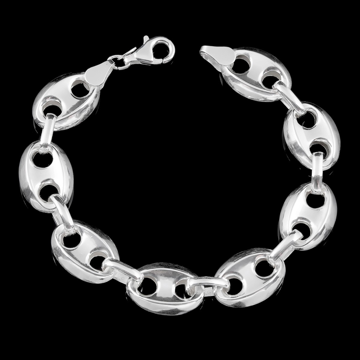 Pulsera de plata con Calabrotes Grandes