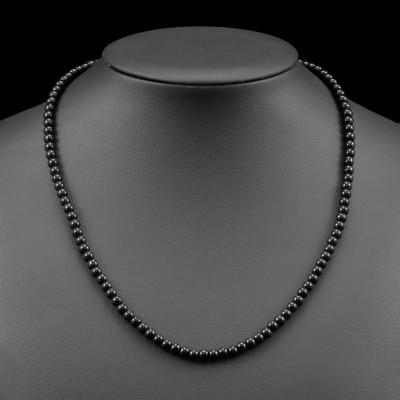 Collar Ónix y Cierre de Timón Marinero | Elegancia en Plata de Ley