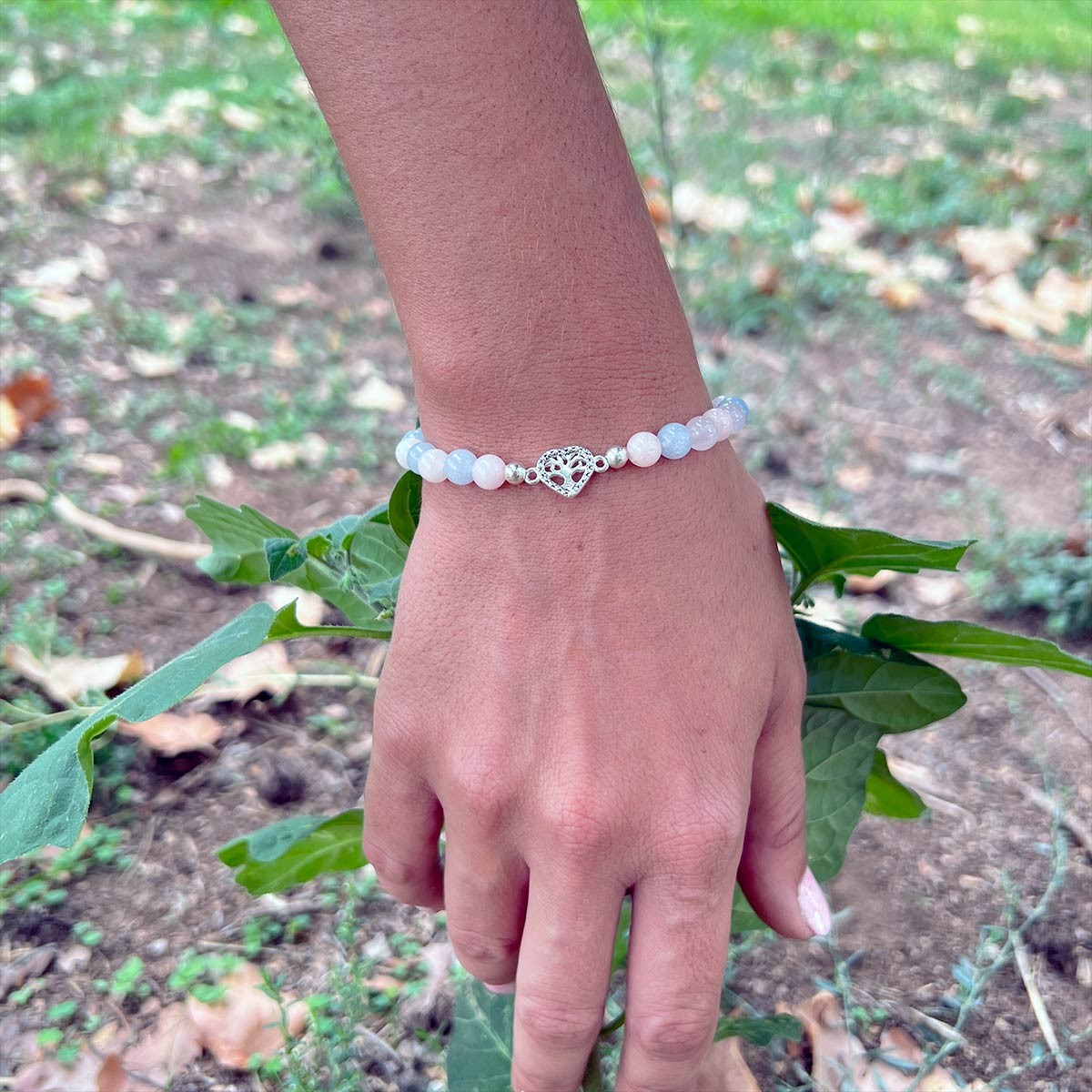 Pulsera de la Vida Eterna en Plata - Corazón y Árbol de la Vida