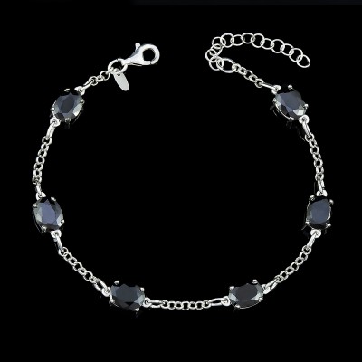 Pulsera Misterio de Medianoche en Plata de Ley | Joyería Cordobesa