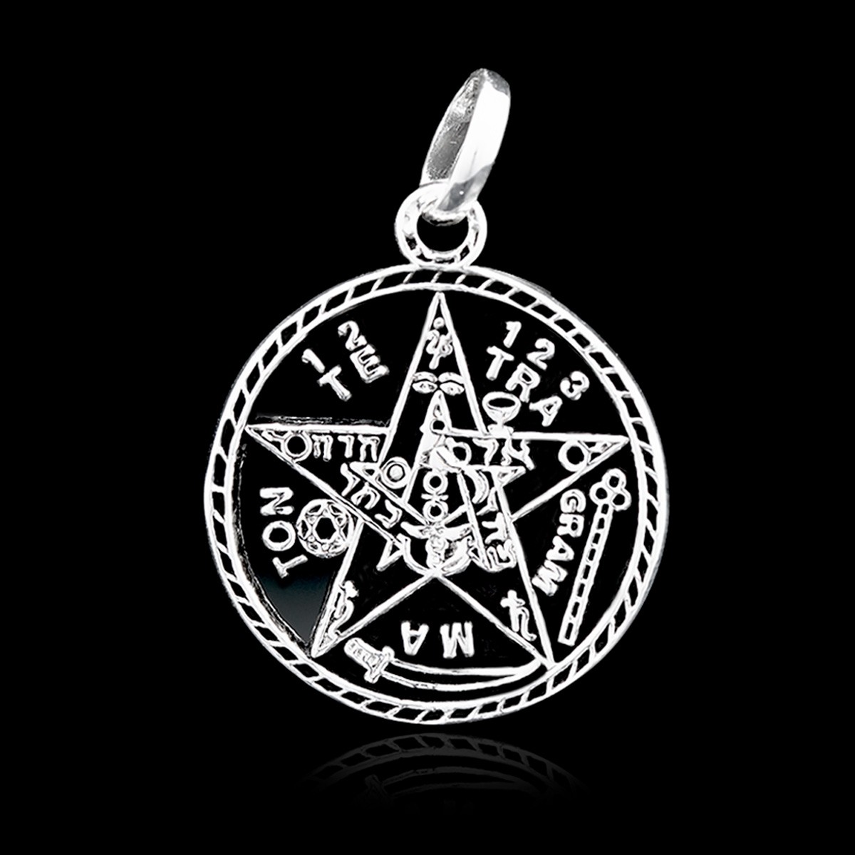 Colgante Tetragramatón Amuleto de protección
