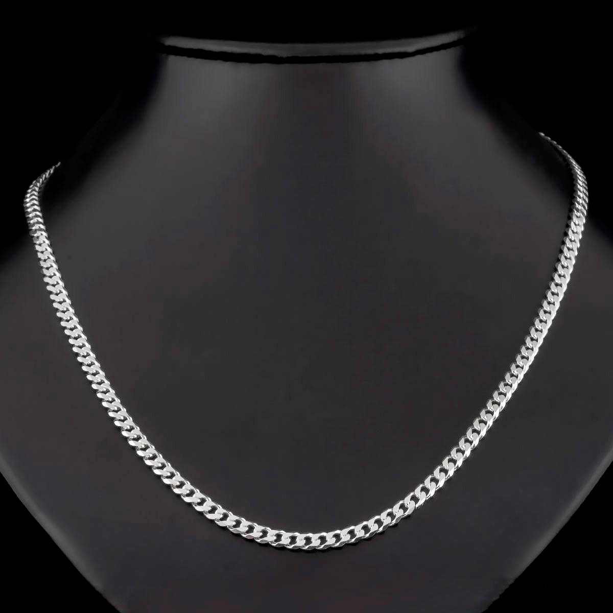 Cadena Barbada Plata de Ley 925 - Comprar Online