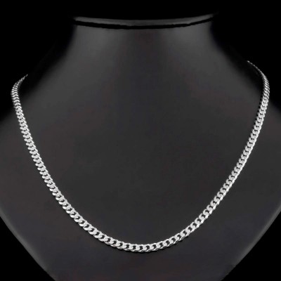 Cadena Barbada Plata de Ley 925 - Comprar Online