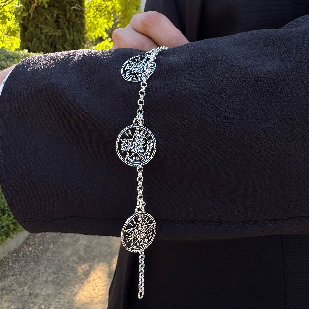 Pulsera Tetragrámaton plata de ley al mejor precio