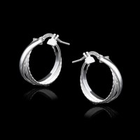 Pendientes de Aros Dobles de Plata de Ley | Elegancia y Sencillez