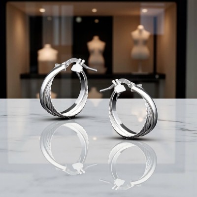 Pendientes de Aros Dobles de Plata de Ley | Elegancia y Sencillez