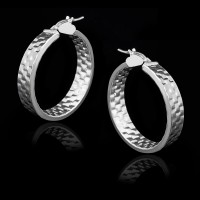 Pendientes de Aro con Textura de Adoquines | Joyas con personalidad