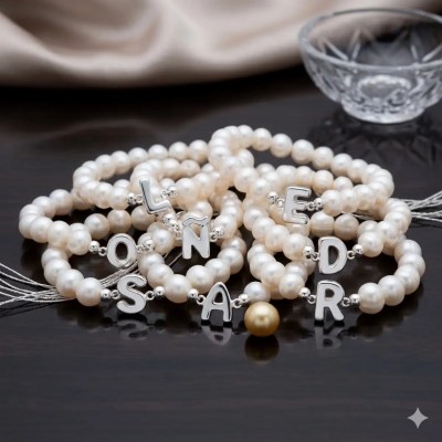 Pulsera Perlas Cultivadas con Inicial | Elegancia Personalizada