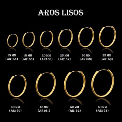 Pendientes de aros lisos en Plata | Elegancia atemporal