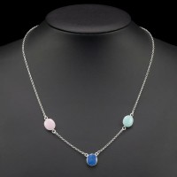Gargantilla Plata con Monedas Esmaltadas de Colores | La Joya de Plata