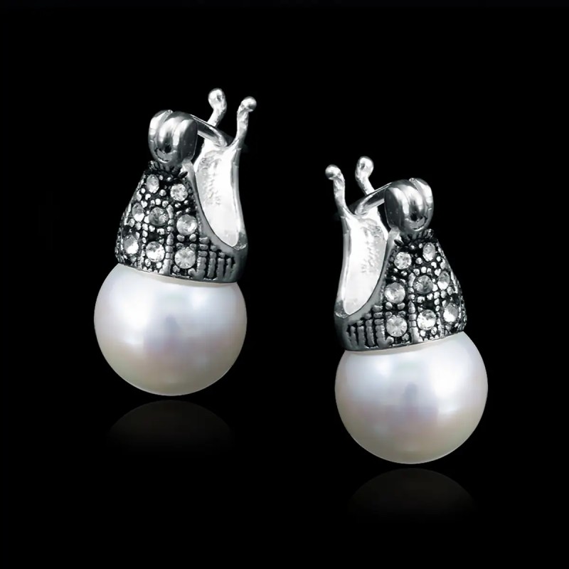 Pendientes Gota Perla | La joya de Plata