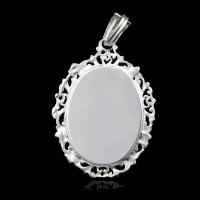 Colgante con Foto Grabada a color en Plata de Ley 925 | Regalo Ideal