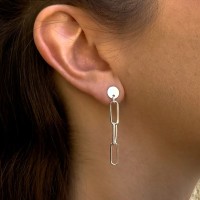Pendientes con Cadena Largos | La Joya de Plata
