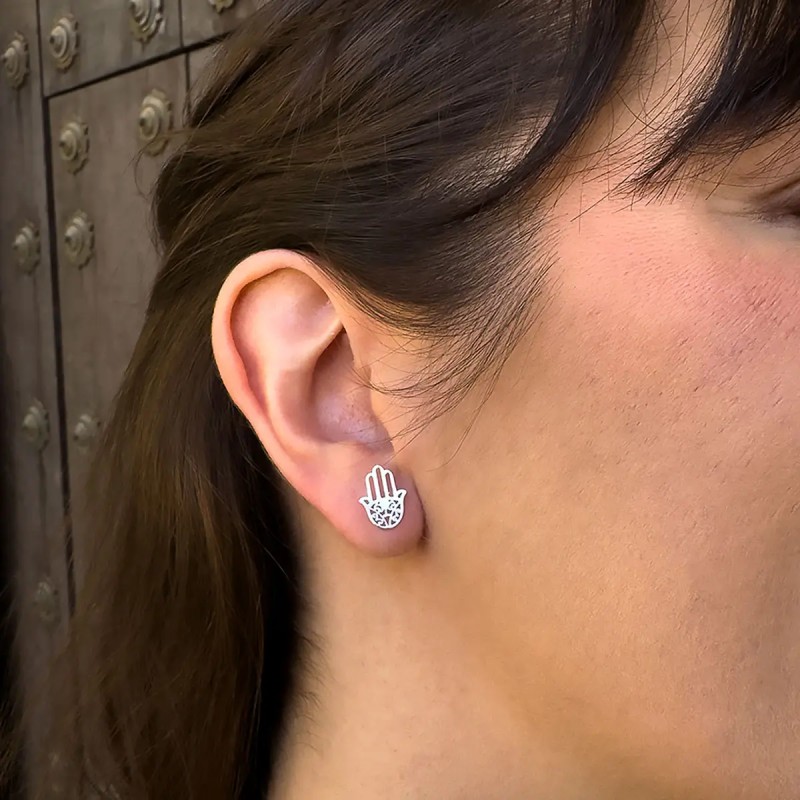 Pendientes Mano de Fátima en Plata de Ley 925 | La Joya de Plata 2