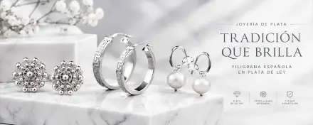 Pendientes de plata para mujer