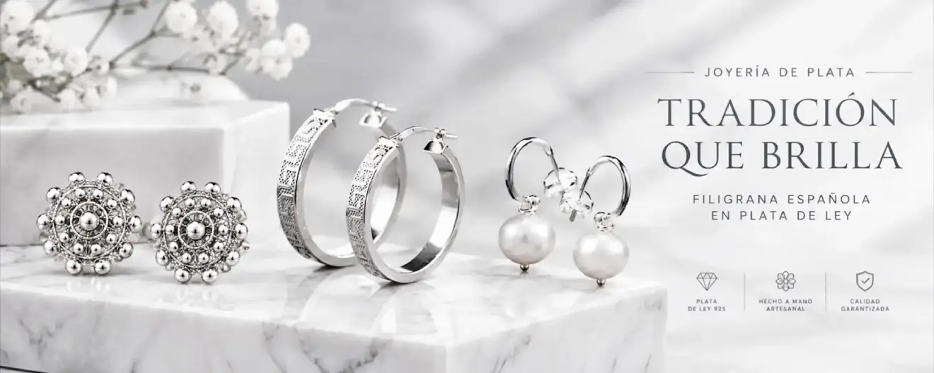 Pendientes de plata para mujer